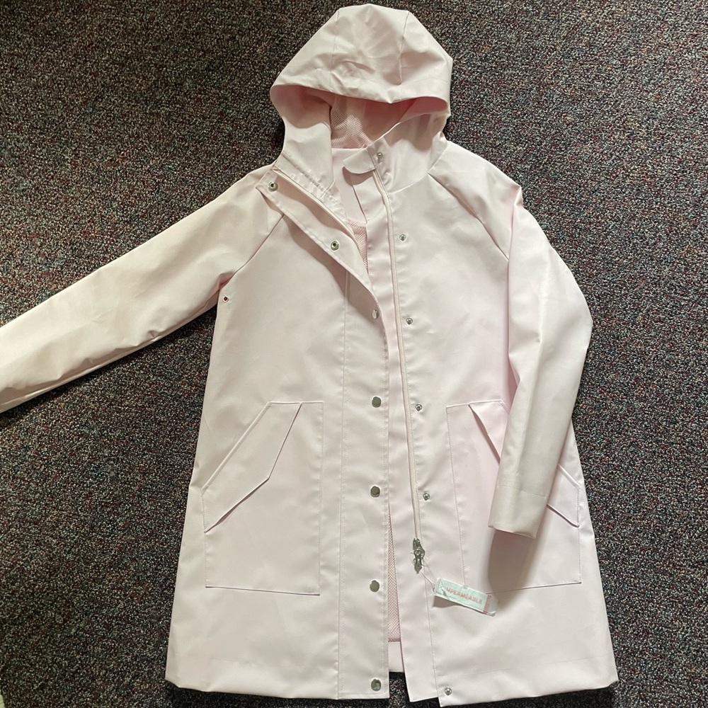 Long rain jacket
